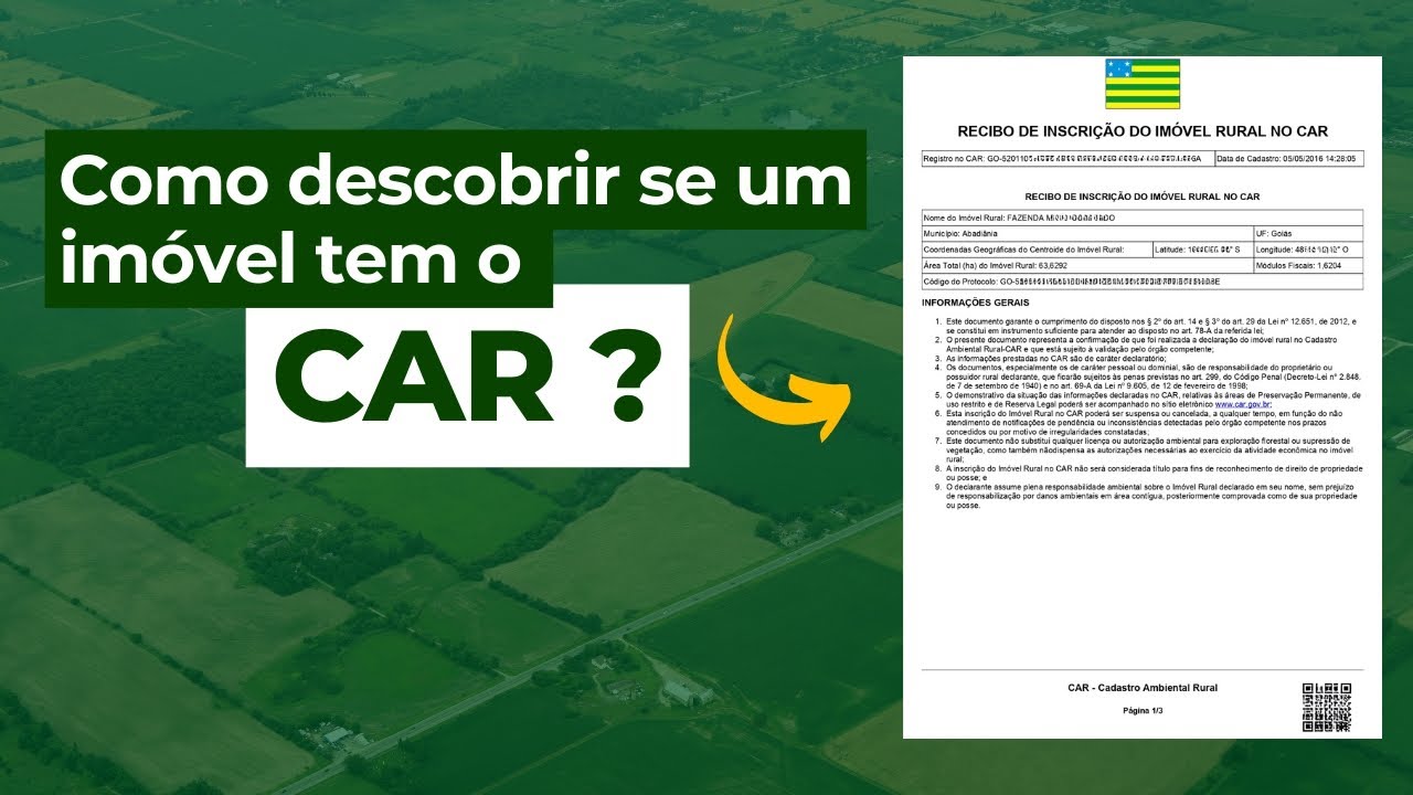Como descobrir se um imóvel tem o CAR?
