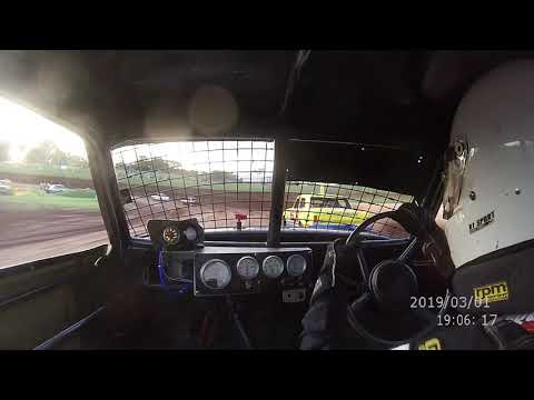 Archerfield Speedway - Nostalgia Sedans - 29 Feb 2020 - Heat 2 - In Car with Eric Tasker