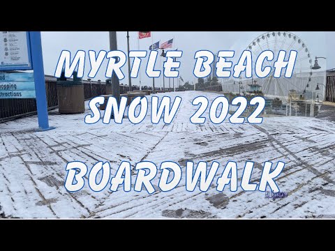 Myrtle Beach “Snow” Winter  2022, South Carolina #myrtlebeach #myrtlebeachwinter  #myrtlebeachcam