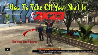 How To Take Your Shirt Off In NBA 2K23 Current Gen