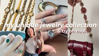 My Unique Jewelry Collection & try on haul