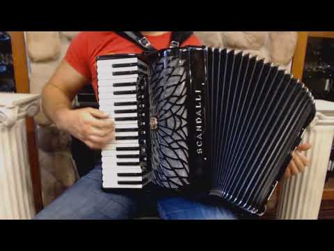SCANAIRII - Black Scandalli Air II Piano Accordion LMMH 34 96 $6999