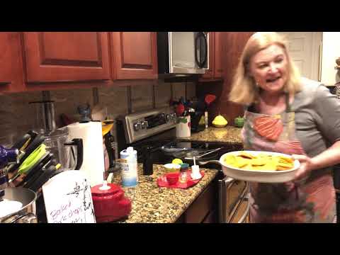 #43 GARLICKY BAKED PORK CHOPS AND SWEET POTATOES