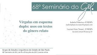 VÍRGULAS EM ESQUEMA DUPLO: USOS EM TEXTOS DO GÊNERO RELATO