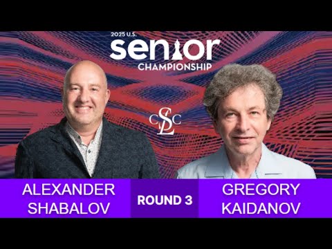 2025 U.S. Senior Chess Championship Highlights | GM Shabalov Positional Mastery