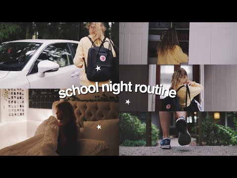 high school night routine 2019
