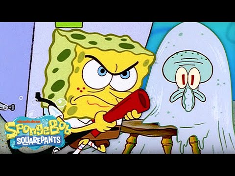 スローバック・シーンスクイッドワードVSリーフブロワー ?| スポンジ・ボブ (Throwback Scene: Squidward vs. the Reef Blower ? | SpongeBob)