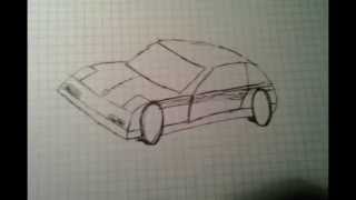 preview picture of video 'How to draw a simple 3d car'