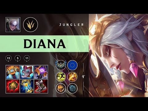 Diana Jungle vs Jarvan IV - EUW Challenger Patch 25.23