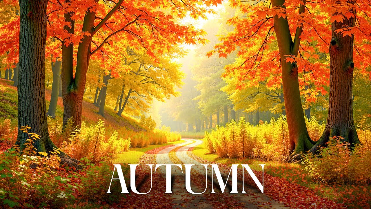 Beautiful Autumn Scenery 🍂 Tranquility Music "September Autumn Leaves" by Nature Calmness