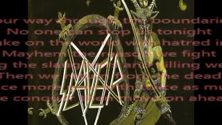 Slayer - Evil Has No Boundaries w lyrics