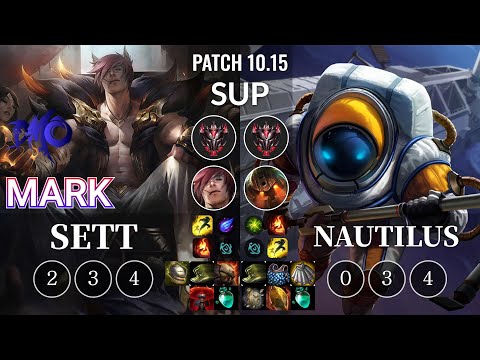 DMO Mark Sett vs Nautilus Sup - KR Patch 10.15