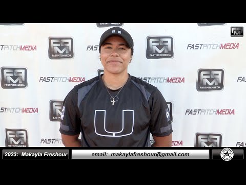 2023 Makayla Freshour 3.6 GPA - Catcher and Third Base Softball Skills Video - Universal Fastpitch