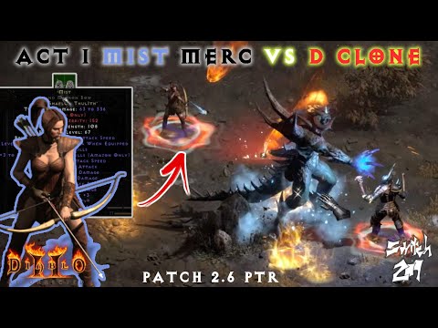 Patch 2.6 PTR: Act 1 "Mist" Merc Buffs "Hustle" Runeword To Take On D Clone - Diablo 2 Resurrected