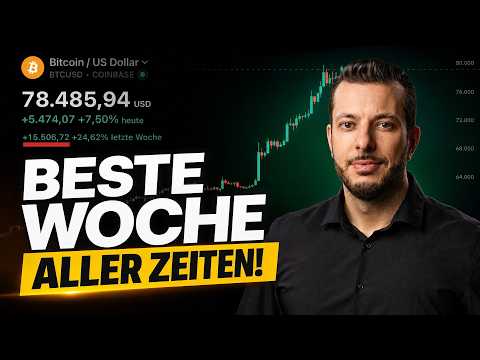 BITCOIN mit REKORDWOCHE! 🔥 Höchster USD-ANSTIEG ALLER ZEITEN! 🤯
