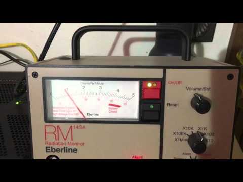 Eberline RM-14SA Alarm test.