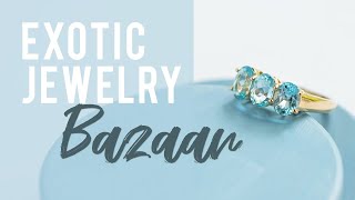 Aquaprase® & Diamond Rhodium Over Sterling Silver Ring 0.12ctw Related Video Thumbnail