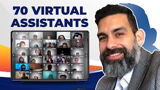 Working with 70 virtual assistants to scale my marketing agency