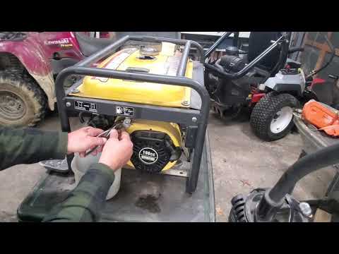 Champion Generator Sitting Up No Start. Sling blade...