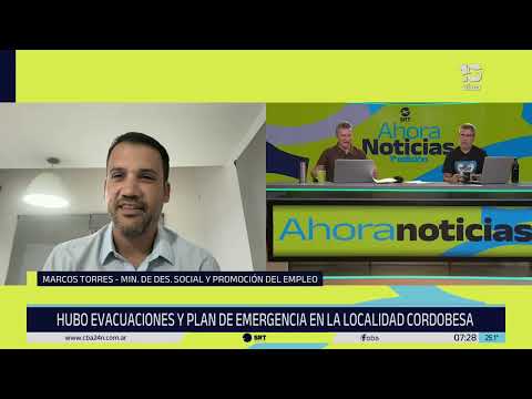 Inundaciones en Córdoba: Colonia Marina bajo el agua y evacuaciones