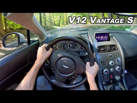 2017 Aston Martin V12 Vantage S Manual - Driving 1 of 36 Roadsters!  (POV Binaural Audio)