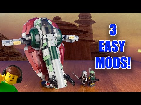 How to Mod the Boba Fett Slave I (Starship) (75312) | Lego Star Wars