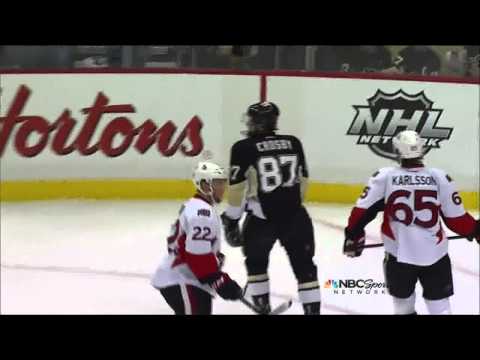 Phantom hooking call on Sidney Crosby May 24 2013 Ottawa Senators vs Pittsburgh Penguins NHL Hockey