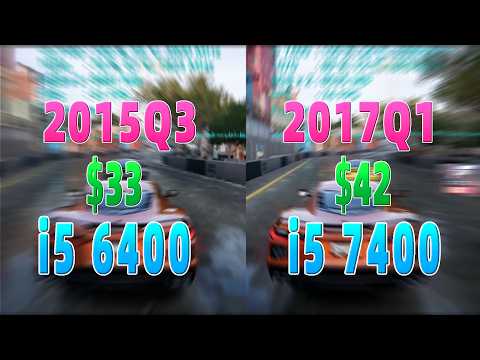 Core i5 6400 vs i5 7400 GTX1070 Game Test