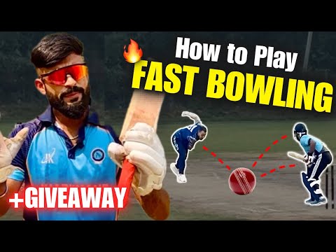 How to Play FAST BOWLING in Cricket : 5 LIFE Changing TIPS by IPL Coach🔥🔥| How to Play PACE Bowling✅