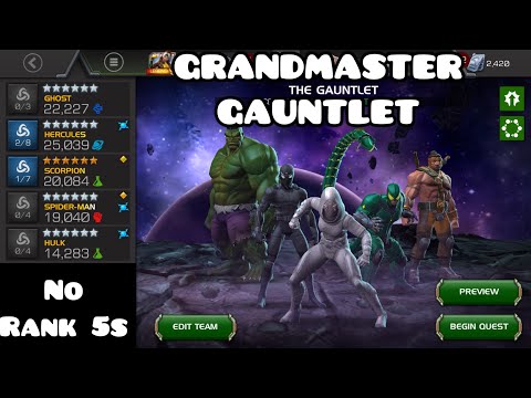 Grandmaster Gauntlet - Recoil, NO RANK 5s! (Time stamps)