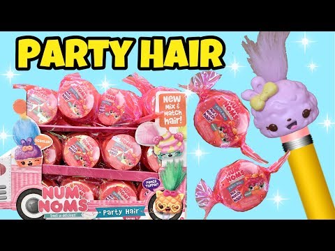 New!!! Num Noms - PARTY HAIR - Series 1 Mix & Match HAIR!!!!! Video