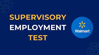 Walmart Supervisory Employment Test | Actual Questions and Answers | Homelines Department Manager