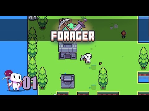 Forager Let's Play 1 Starting island foraging