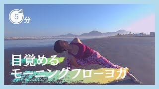朝5分！【目覚めるフローヨガ】～ブラジルからお届け～