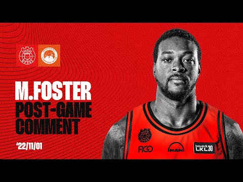 M. Fosterio komentaras po pergalės prieš Atėnų „Peristeri“