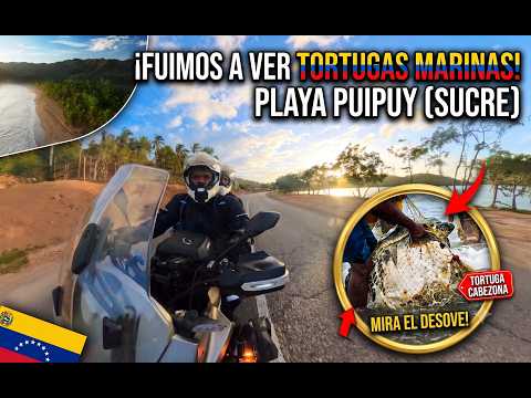 640 KM EN MOTO para ACAMPAR en la playa más SALVAJE de Venezuela PUIPUY 🏍️ | Oriente Venezolano Ep.1