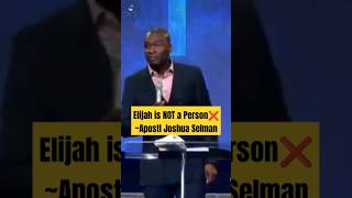 The Mystery of Elijah Explained by Apostle Joshua Selman