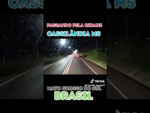 Passando por Cassilândia, Mato Grosso do Sul, Brasil.