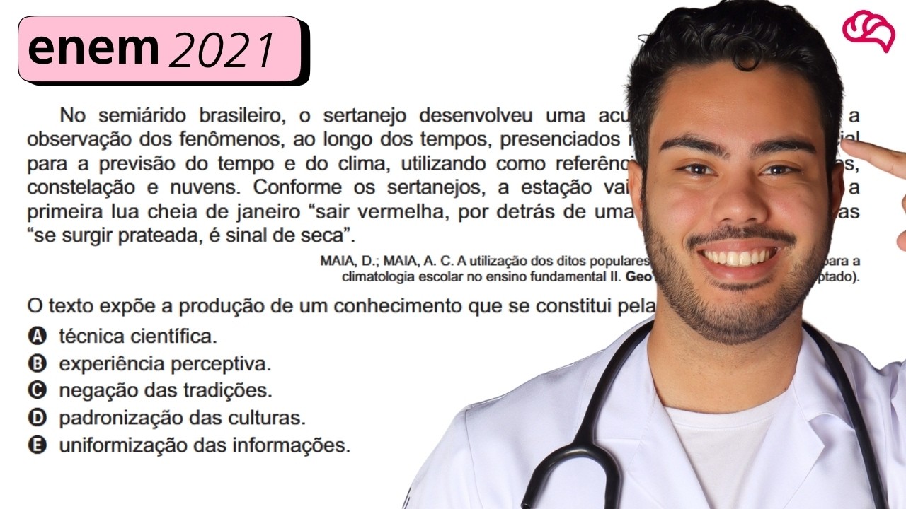 Resolução em Vídeo — Questão 59 ENEM 2021