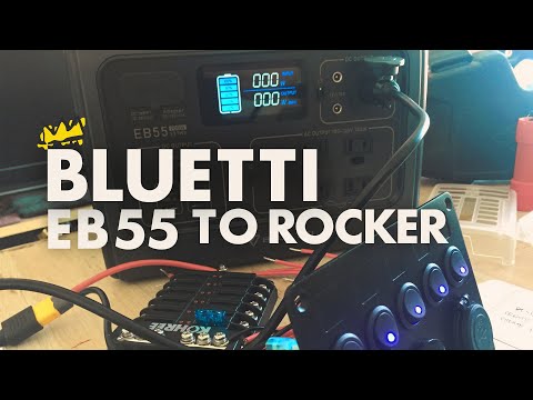 VAN LIFE | How to Connect 12V Fuse Panel to Rocker Switch & Bluetti EB55 for Power Setup