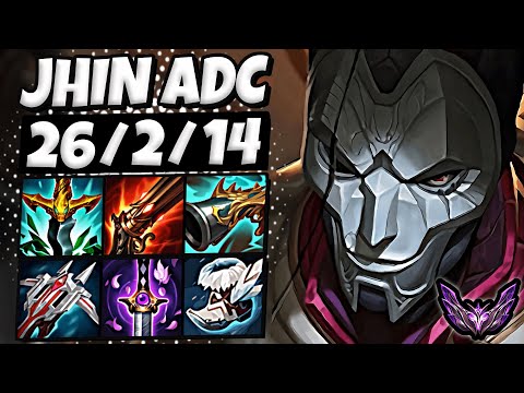 Jhin vs Ezreal ADC [ Quadra Kill ] Lol Korea Master Patch 13.17 ✅