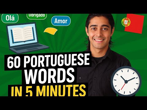 Learn 60 Portuguese Words in Just 5 Minutes | Quick Vocabulary for Beginners