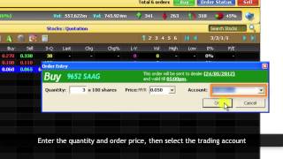 Maybank2u Online Stocks Tutorial 4: How to Buy and Sell Stocks
