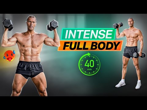 40-Min Full Dumbbell Workout 💪 + Killer Abs Finisher (No Gym Needed!)