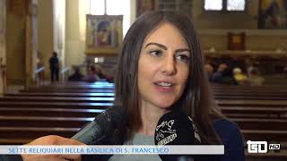 Sette reliquiari nella Basilica di S. Francesco