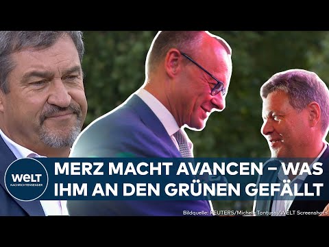 BUNDESTAGSWAHL 2025: Merz-Avancen! "Gibt sicher mit Grünen mehr Gemeinsamkeiten als mit SPD"
