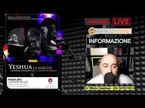 YESHUA LA NASCITA - Un originale e coinvolgente "concerto letterario" è in arrivo a Trani.
