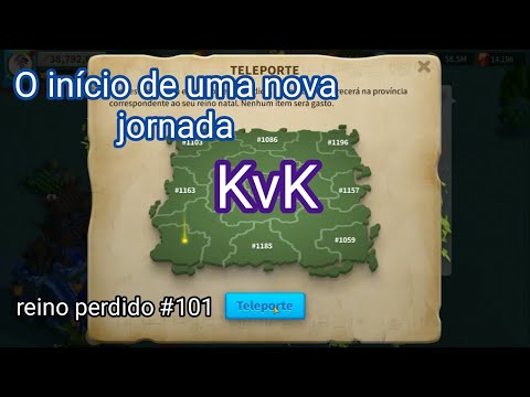 INÍCIO DO KvK (REINO PERDIDO #101) - RISE OF KINGDOMS.
