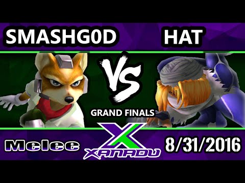 S@X 165 - Hat (Sheik) Vs. SmashG0D (Fox) SSBM Grand Finals - Smash Melee