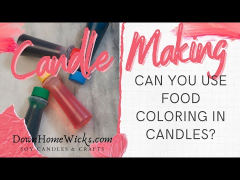 Can I use food coloring for candles? #shorts